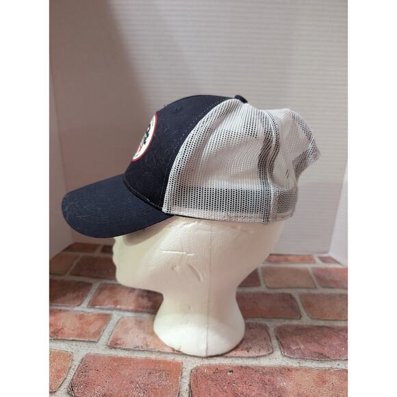 Cabela's Outdoor Gear Red White Blue SnapBack Trucker Baseball Fishing Cap Hat - Picture 2 of 7